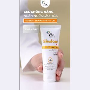 Kem Chống Nắng FIXDERMA Shadow SPF 55+ Gel Cho Da Dầu Mụn Hỗ Trợ Làm Chậm Lão Hóa 75g [Hùng Lợi]