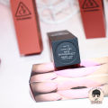 South Korea 3CE Genuine Goods Matte Finish Lipstick Brick Red Pumpkin Color 220 116 Lipstick Square Tube Milk Tea Color Lasting. 