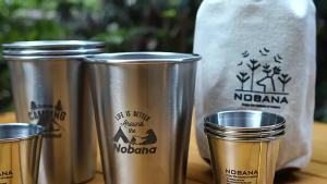 Mountainhiker | CLS NOBANA 4/6/8PCS Outdoor Stainless Steel Cup Set Camping Portable Water Cup Set Car Travel Coffee Picnic BBQ Beer Tableware