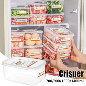 กล่องตู้เย็นการจัดเก็บอาหารสด 250/1400มล กล่องเก็บ ภาชนะอาหาร สด เข้าไมโครเวฟได้