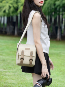 Cwatcun | Retro Single Shoulder Camera Bag For Multiple Cameras