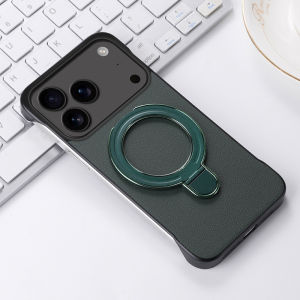 Luxury Business Leather Slim Frameless Magnetic Case For iPhone 17Air 16E 15 14 Plus 13 12 18 Pro Max 11 For Magsafe Matte Cover