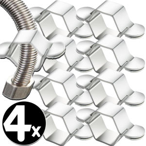 4ชิ้นท่อสแตนเลสประแจหกเหลี่ยมกลวง4จุดถอดท่อดัดเกลียว/ท่อทอประแจก๊อกน้ำเครื่องมือทำด้วยมือได้ที่บ้านบำรุงรักษา