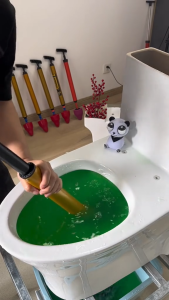 Pompa Penyedot Tersumbat Alat Pembersih Kloset Wc Duduk / Jongkok Saluran Mampet  Panjang 66 CM Brush