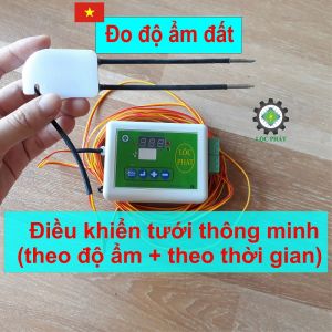 Điều khiển tưới tự động theo độ ẩm đất đo được Lộc Phát DKAD07