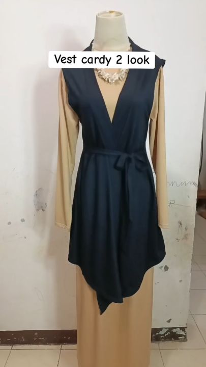 Mannequin Singlet And Cardigan Set Cardigan Tanpa Lengan Kardigan
