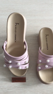 Le Bianca AT 12-03 Sendal Wedges Anak Perempuan Mutiara fashion sepatu