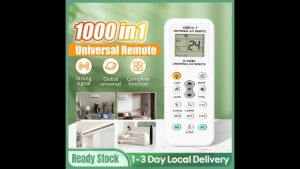 K-1028E 1000 in 1 Universal Air Conditioner Remote Control All Brand Model Supported AC Remote Control Air Condition LCD Backlight A/C空调遥控器 alat kawalan jauh penghawa dingin