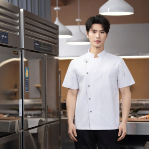 Custom Breathable High-Quality Short-Sleeved Chef Uniform