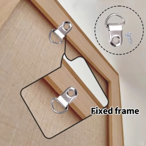100pcs Heavy-duty D-Ring Picture Hangers Oil Painting Wedding Photo Wall Hooks