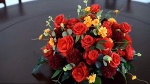 Hoa Giả Cao Cấp Lẵng Hoa Trang Trí Bàn Phòng Họp Phòng Khách Sự Kiện Khách Sạn Hội Nghị