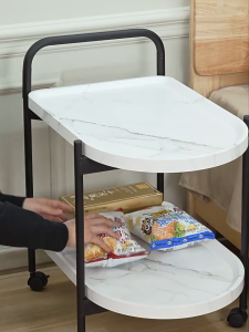 【SG Seller】Movable Bedside Table Coffee Trolley Table Living Room Table Side Table Balcony Corner Table Modern Nordic Small Table#088