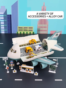 Kids Airplane Toy Transport Cargo Airplane Car Toy Vehicle Car Toy Contruction Toy Accessories