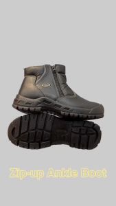 BEETHREE BT-8833 Zip-Up 5.5" Ankle Boots | Safety Shoes (Sirim&Dosh) Kasut Safety Boots