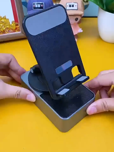3 in 1 Bluetooth Speaker Power Bank HolderPhone Stand with Bluetooth Speaker HD Surround Speaker