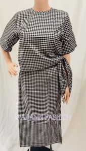 Set 734-80 Stelan Ribbon square bahan katun kotak pinggang karet realpict fit to L
