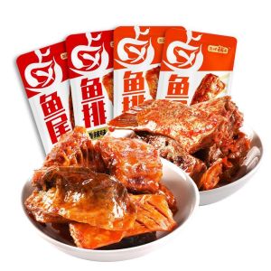 Yanjin shop spicy fish fish tail 16g Hunan specialty instant spicy snacks snack snacks