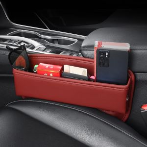For Cadillac STS ATS CTS Car Console Seat Gap Filler Storage Box Wallet Keys Card Phone Sundries Tidying Tray Pocket Accessories