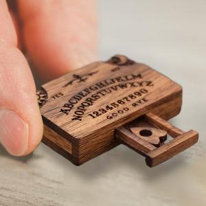 Mini Ouija Board Retro Miniature Spirit Board ลิ้นชักไม้ Miniatures อารมณ์ Love ลิ้นชักตกแต่งบ้านของขวัญ