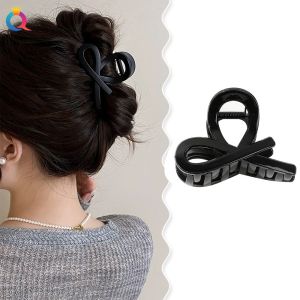 YOUTHSTORE17E5 Large Bow Tie Hair Claw Clips Durable Vintage Hairpin Hair Accessories Easy to Use Ponytail Hair Clamps