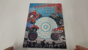 Monster Truck Colouring And Maze Fun Activity Book For Kids