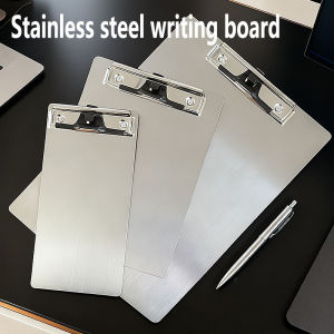 Professional folder high-quality metal stainless steel writing board file storage clip office supplies organizer