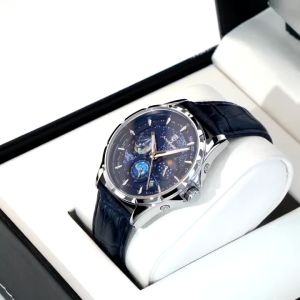 Đồng hồ nam chính hãng POEDAGAR 916 dây da phong cách sang trọng thiết kế lấy cảm hứng từ bức tran Bầu Trời Sao