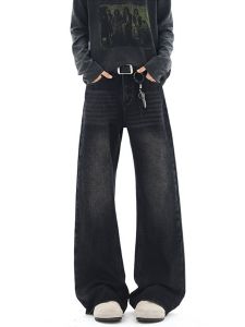 OULUDE | American Retro Cleanfit Wide Leg Flare Jeans