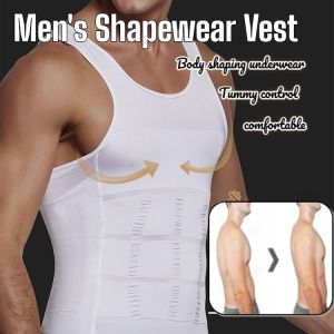 Mens Fat Burning Exercise Vest Shaping Tummy Tightening Corset Underwear Sports Undershirt