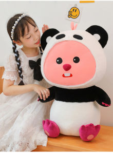 Hải Ly Loopy Gấu Trúc Gấu bông Hải Ly Loopy cosplay Gấu dâu Lotso vải lông mịn dễ thương Hot trend