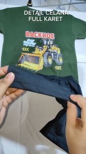 Baju Kaos Distro Harian Setelan Anak Laki Laki Motif Mobil Adventure Keren 1 - 10 Tahun - Code8.id