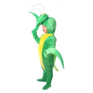 Halloween Cosplay Children Dance Drama Insect Performance Costume Adult Broadsword Mantis Performance Wear Parent-Child Clothes