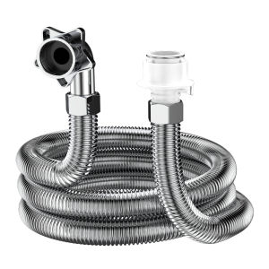 YALANDENG | Extended Durable Stainless Steel Hose for Washing Machine