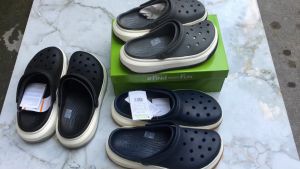 [mẫu mới] Dép sục band force Crocs đế cao nam nữ sục đi mưa gió Pb86 tặng 8 charm