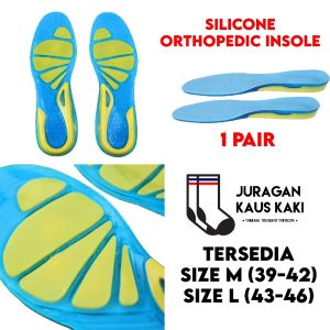 Insole Sepatu Shoe Pad Gel Support Anti Slip Silicone Orthopedic