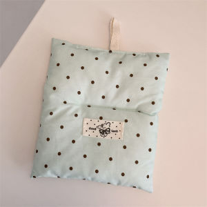 Ins Fresh Cotton Green Polka Dot Place Mat Napkin