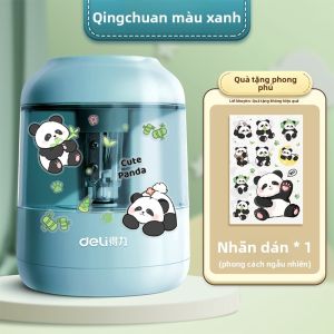 deli | Máy Sắc Bút Chì Điện Tự Động Cho Học Sinh Tiểu Học Dual Power