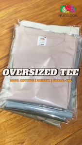 Fruit of the Loom Soft Premium Oversized Tshirt for Men & Women 100% Cotton Mens T-shirts Basic Tops Plain Ivory White