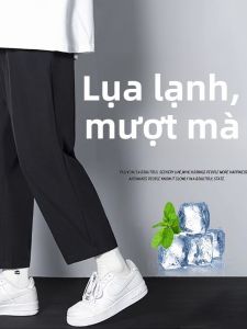 Quần Dài Thể Thao Mỏng Nhanh Khô Cho Thiếu Niên Vải Kẻ Sọc Lỏng Tay