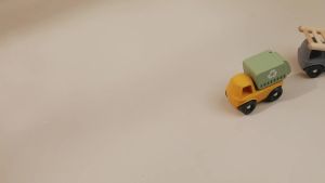 Wooden & Silicone Toy Cars Set – Garbage Truck Ambulance Engineering Vehicle – Free Combination Smooth & Safe for Toddlers