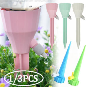 1/3Pcs Adjustable Drip Irrigation System Automatic Self Watering Spikes Indoor Outdoor Potted Irrigation System