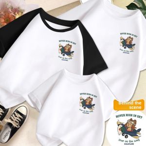 JIEBANXI | Summer Outfit Photography T-Shirts Cotton Short Sleeve