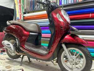 Dark Red Candy Skotlet Merah Tua Metalik Stiker Scotlet Dark red Candy Metalic Scotlite Merah Doff Untuk Variasi Lis Motor