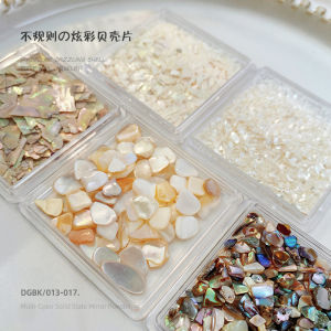 Bộ Sưu Tập Mới Shell Piece Siêu Mỏng Màu Trắng Đa Năng Cho Tiệm Làm Móng Trang Trí Móng Tay Không Đều Hình Dạng