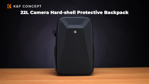 K&F CONCEPT 22L Camera Backpack Hardshell DSLR Photography Camera Bag with 15.6 Inch Laptop Compartment Waterproof Camera Case Compatible for ameras