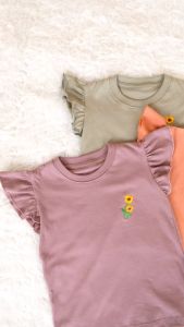 Kaos Anak Perempuan Ruffle Tee Atasan Baju Maysara Vol2