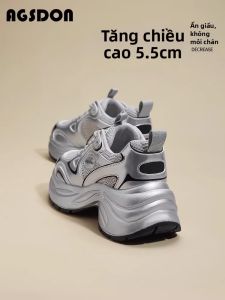 Agsdon | Giày Agsdon Tăng Chiều Cao Màu Bạc cho Nữ