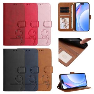 Cute 3D Cartoon Panda Case For TCL 60 Nxtpaper 60R 503 502 50 XE NXTPAPER 5G 50 Pro Nxtpaper 50 SE 505 40 SE 50 LE 5G 40R 60 SE Nxtpaper Matte Wallet Leather Card Flip Stand Cover