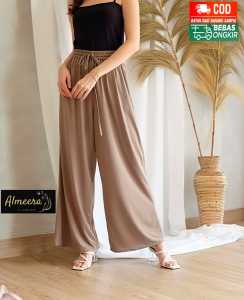 Celana Kulot Bahan Balotely loose Cullote Pants - Celanan Panjang Wanita / Celana Kulot Panjang