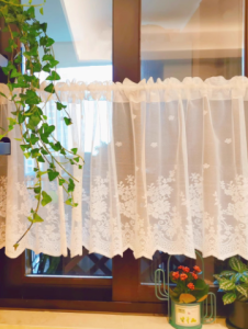 No-drilling Kitchen Lace Curtain